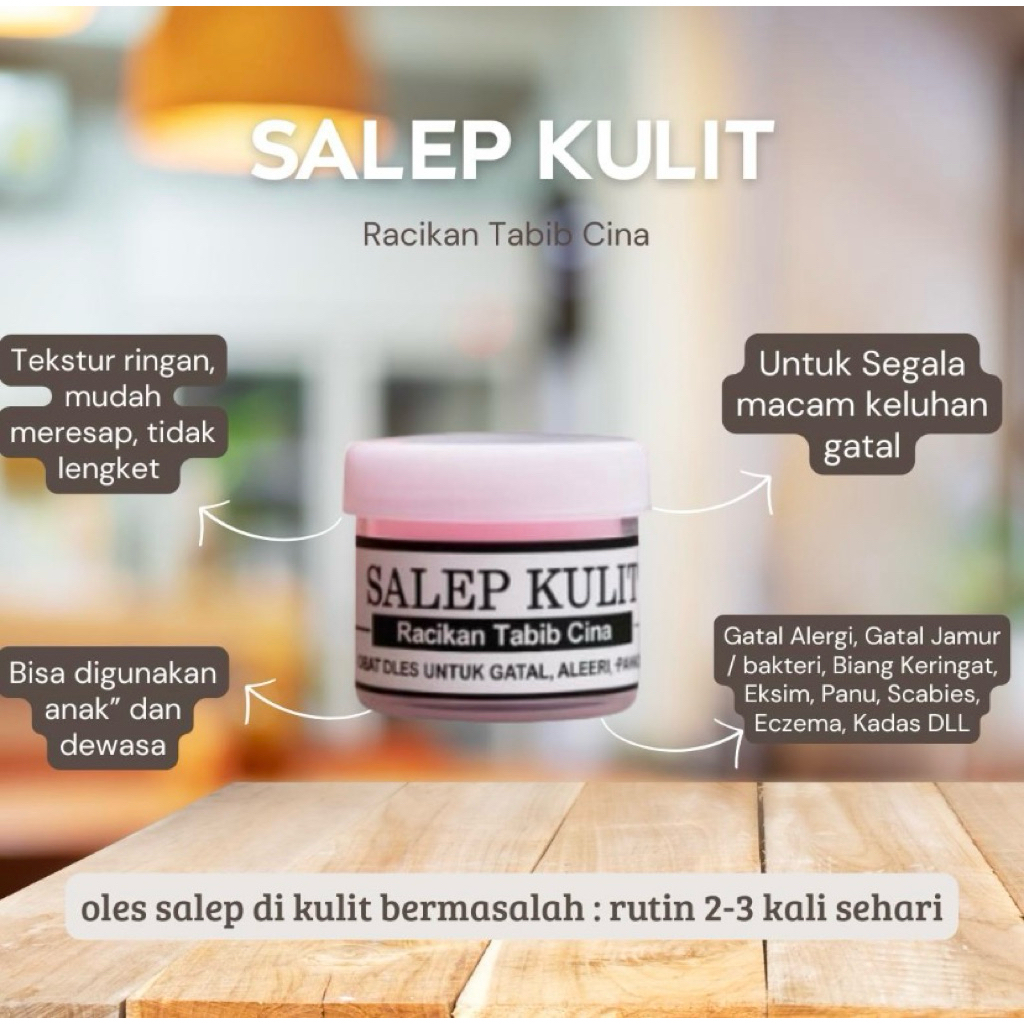 SALEP KULIT GATAL RACIKAN CINA SPESIALIS AMPUH UNTUK EKSIM BASAH,KERING, SCABIES GATAL BERKUALITAS
