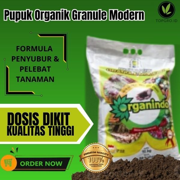 Pupuk Organik Granul Kelapa Sawit Karet Kopi Kakao Cengkeh Penyubur Penggembur Tanah Buah Tabur/Nasa