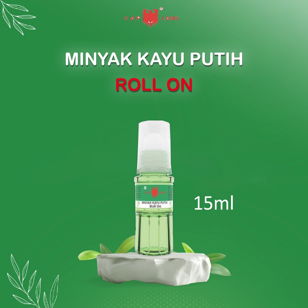 CAP LANG MINYAK KAYU PUTIH ROLL ON 15 ML / MINYAK KAYU PUTIH CAP LANG ROLL ON 15 ML