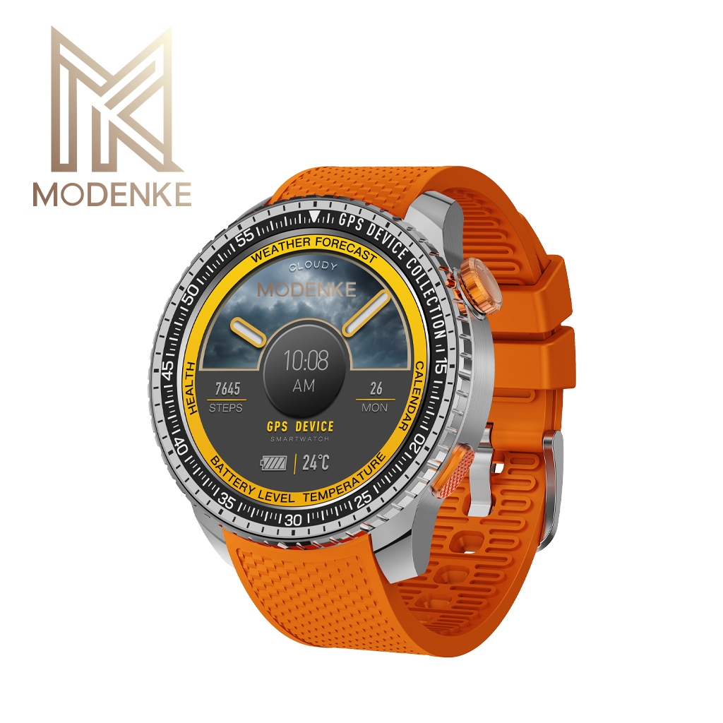 Modenke GPS Smartwatch LC320 Tahan Air 5ATM AMOLED