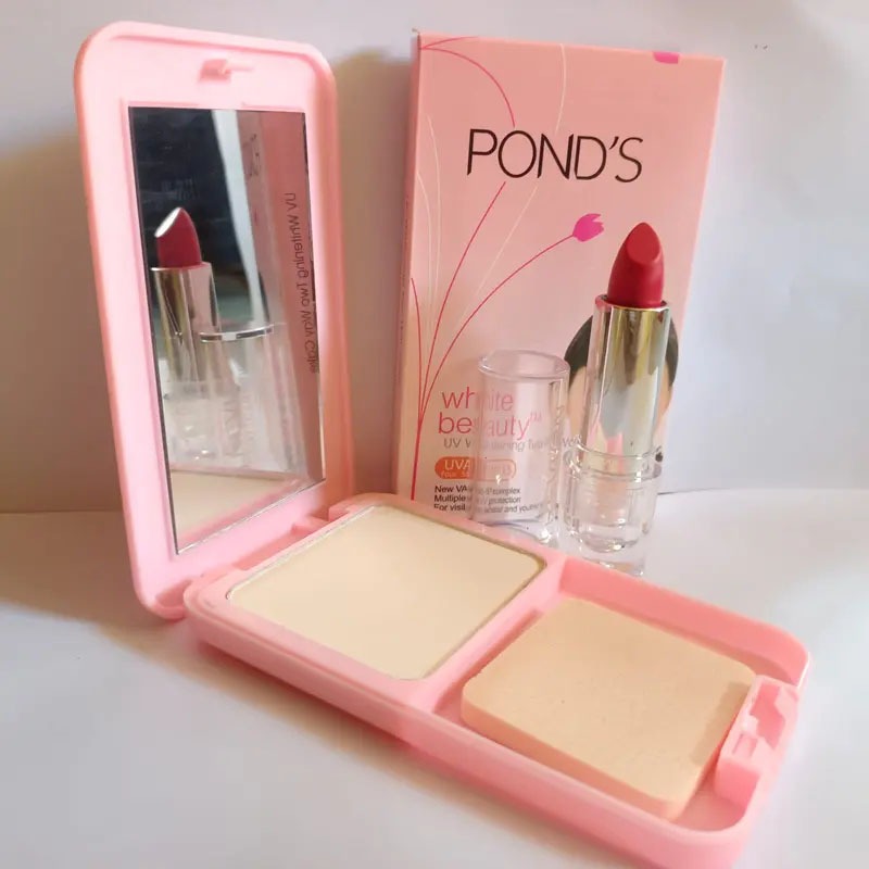 PROMO Ponds White Beauty Paket Bedak Lipstik