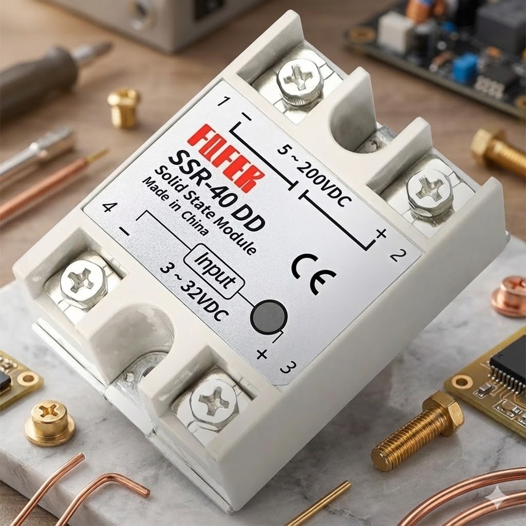 Solid State Relay  SSR 40 DD 40DD 40A DC to DC 3-32 Vdc Output 5-200 Vdc