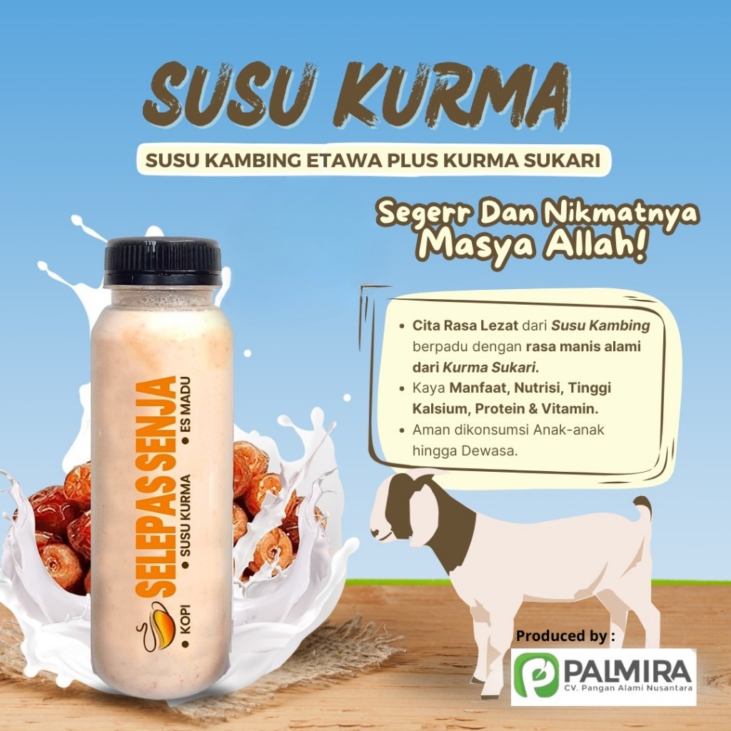 Susu Kurma sukari Selepas Senja Minuman Susu Kurma dingin enak bergizi