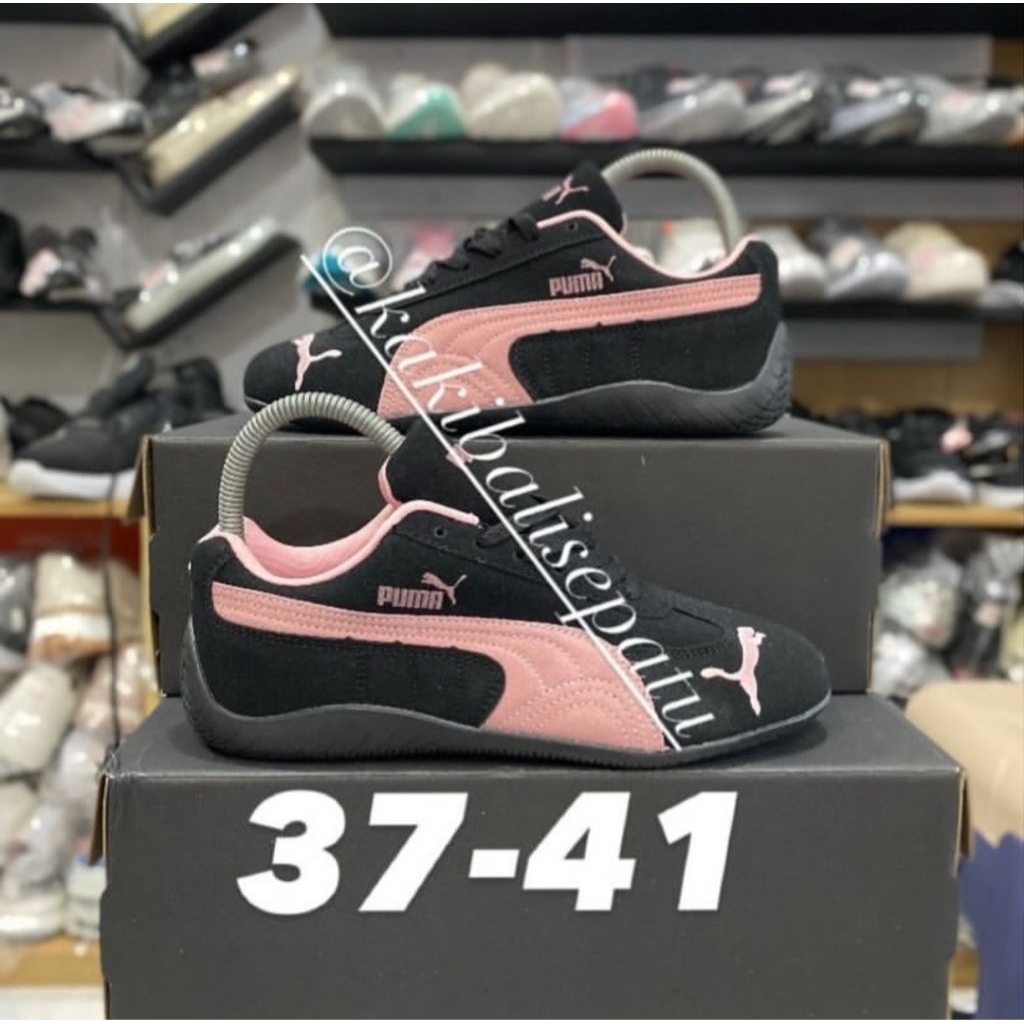 sepatu poema black pink wanita