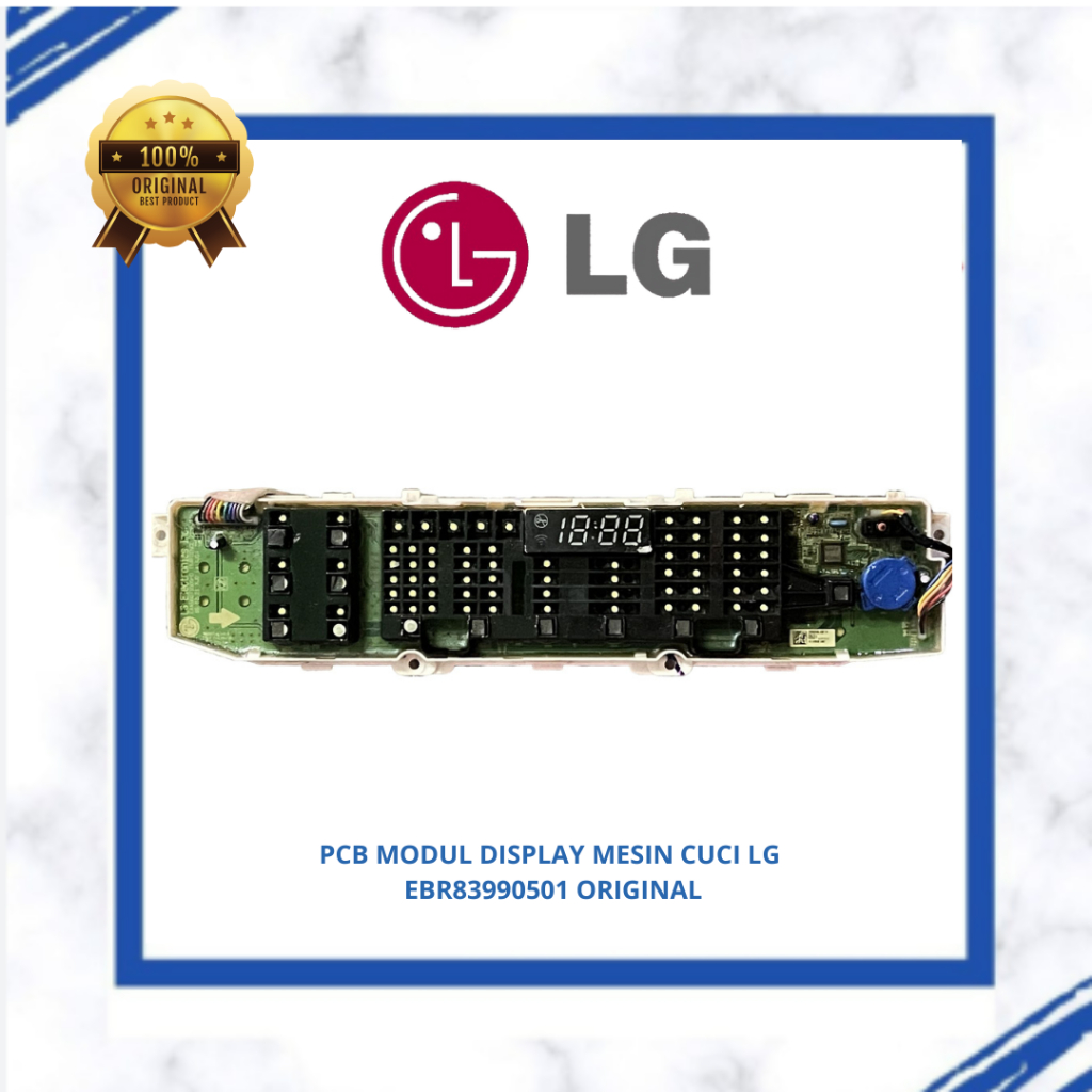 PCB MODUL DISPLAY MESIN CUCI LG T2112VSSAV EBR83990501 ORIGINAL