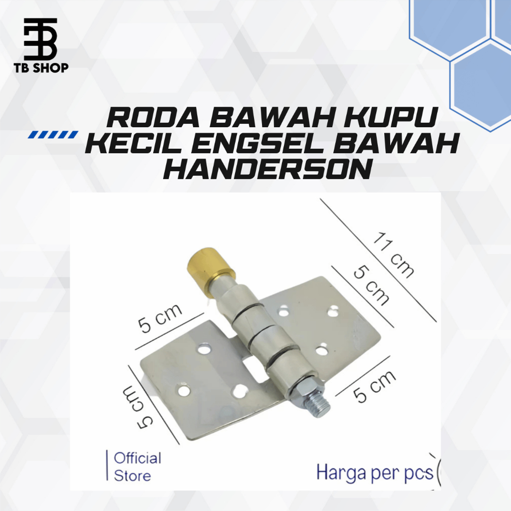 Roda Bawah Handerson Kupu Kecil/ engsel bawah henderson sayap kupu pintu kayu besi garasi gebyok