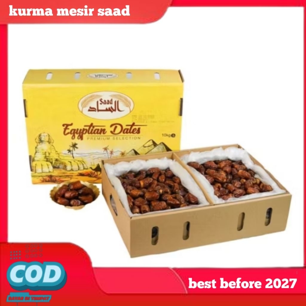 KURMA MADU MESIR GOLDEN VALLEY 10KG/KURMA MADU ALSAAD/KURMA MADU JUMBO ELWAHA/KURMA MESIR 10KG VALLE