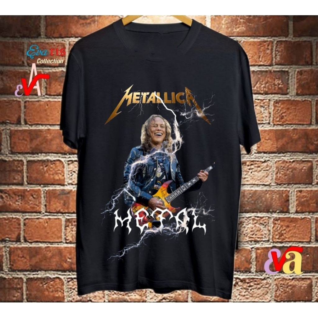 kaos band pria Wanita Metallica Metal