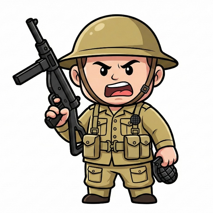 Mainan Action Figure Kecil Tentara British Inggris