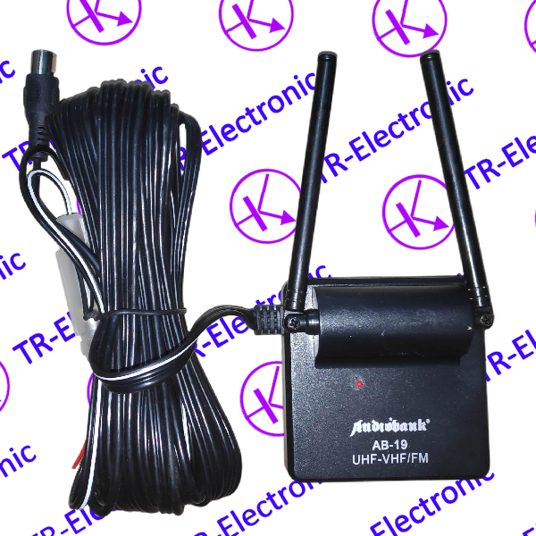 Antena TV Mobil + Booster Audiobank AB-19 (UHF/VHF)