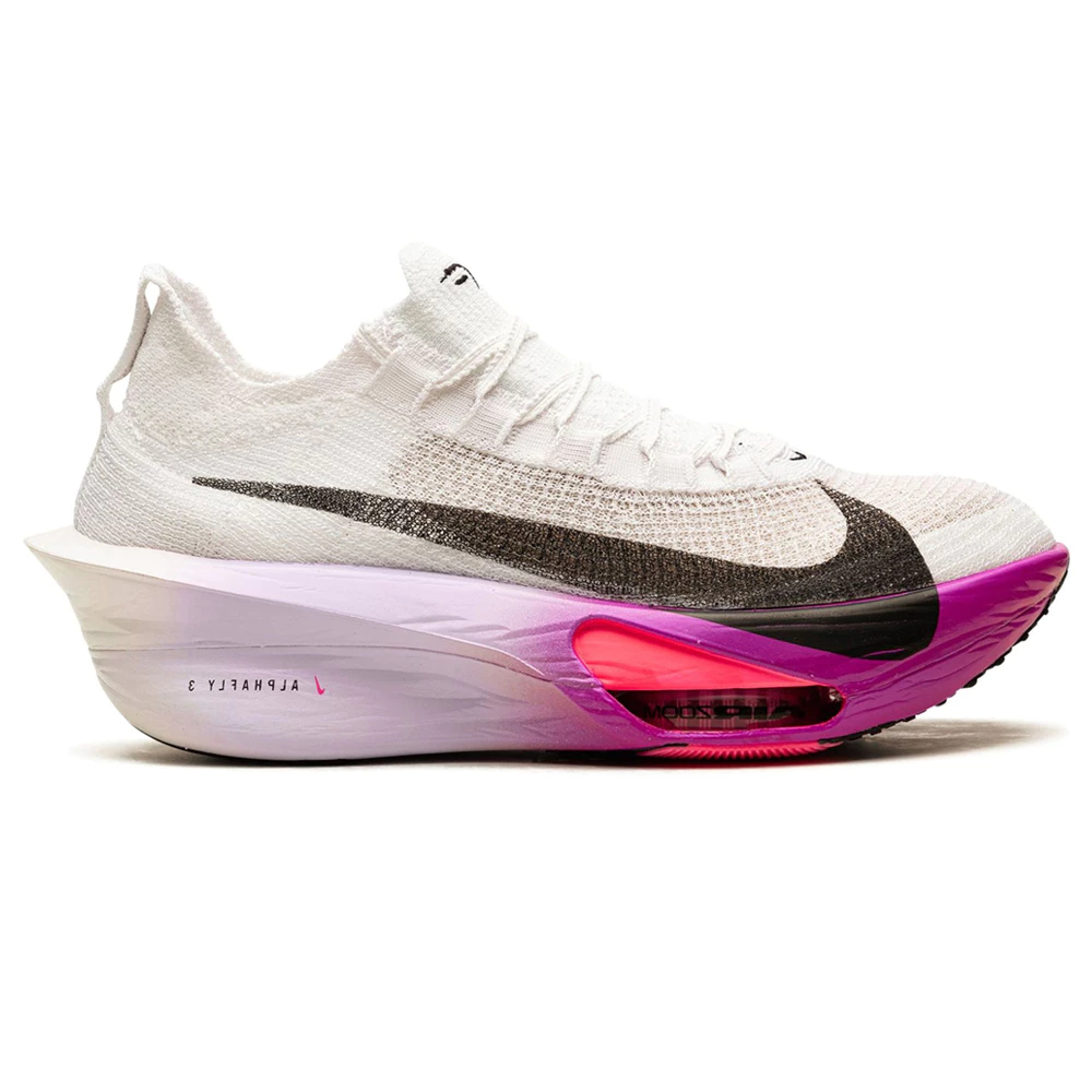 NIKE Air Zoom Alphafly Next% 3 White/Black Purple Agate 100% Original - Sepatu Olahraga Lari Running