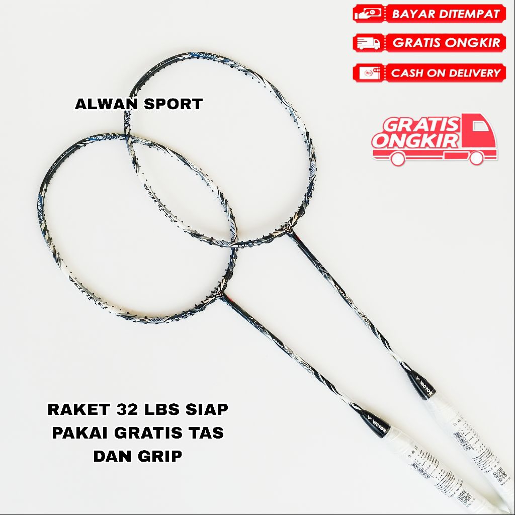 RAKET BADMINTON VIKTOR THRUSTER RYUGA 2 PRO EDISI TERBARU 32 LBS SIAP PAKAI