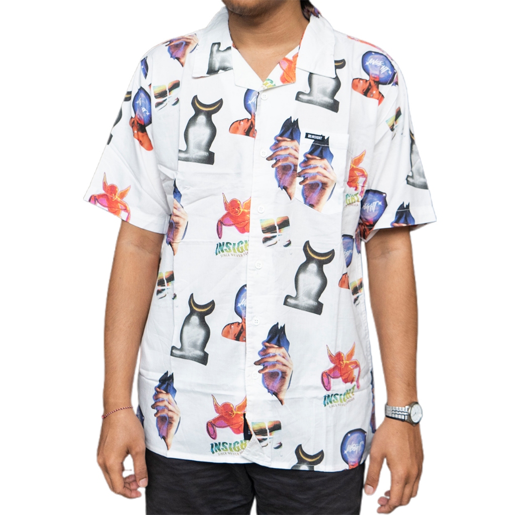 Insight kemeja lengan pendek Pria C Heaven Door Shirt Planet Surf