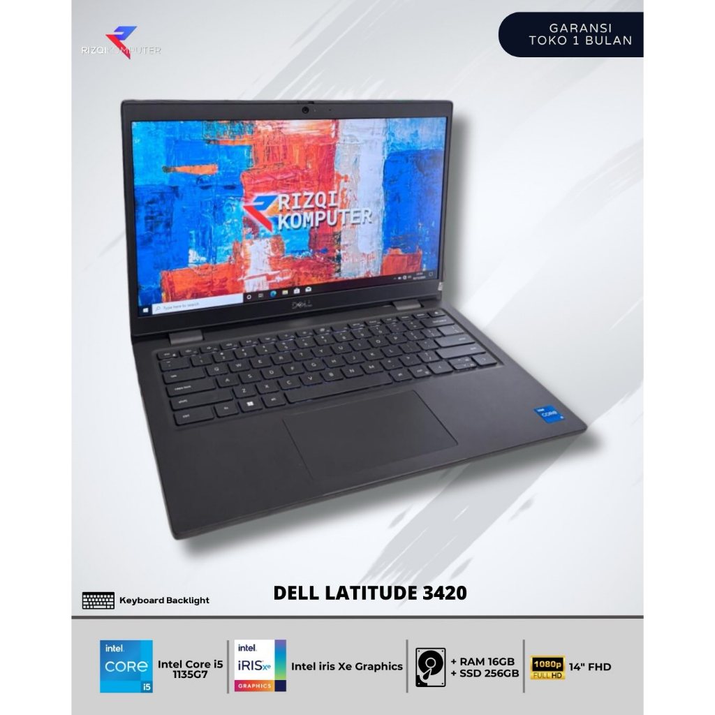 Dell Latitude 3420  i5 1135G7 Ram 16GB SSD 256GB bangh sbaya mjk kdr