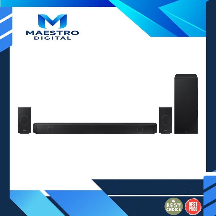 Samsung HW-Q990D Q-series Soundbar 11.1.4 ch Sub Woofer & Rear Speaker (2024) Black Subwoofer Wirele