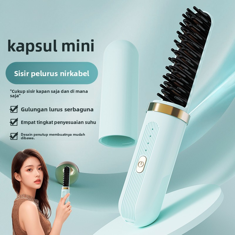 Sisir Catokan Pelurus Rambut Elektrik Sisir Rambut Lon Negatif Anti Statis Sisir Pelurus Rambut Port