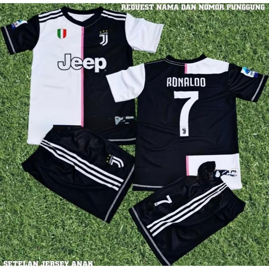 Setelan jersey KIDS Juventus 2019/20 | bisa custom nama dan nomor punggung | jersey sepak bola anak 