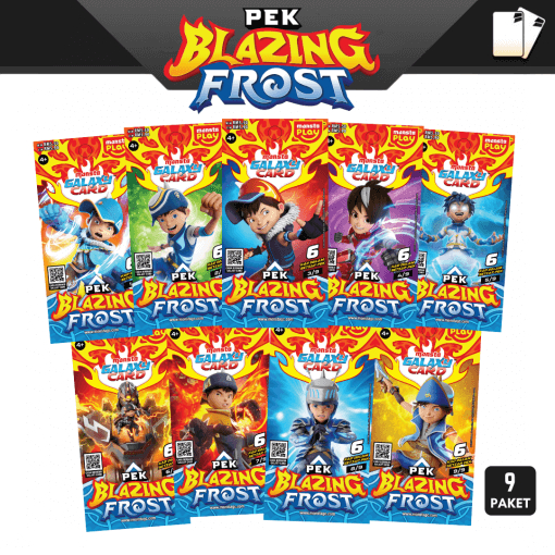 Pek Blazing Frost – MONSTA Boboiboy  Galaxy Card Original Malaysia