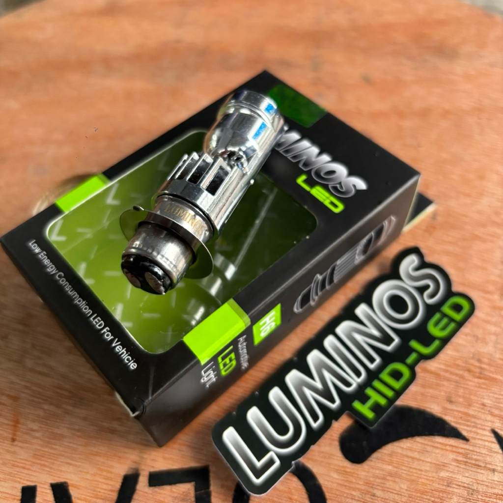 LUMINOS Lampu Depan Motor Bebek H6 Bifocus Lens Super Terang Led Putih Kuning LS1 LUMINOS