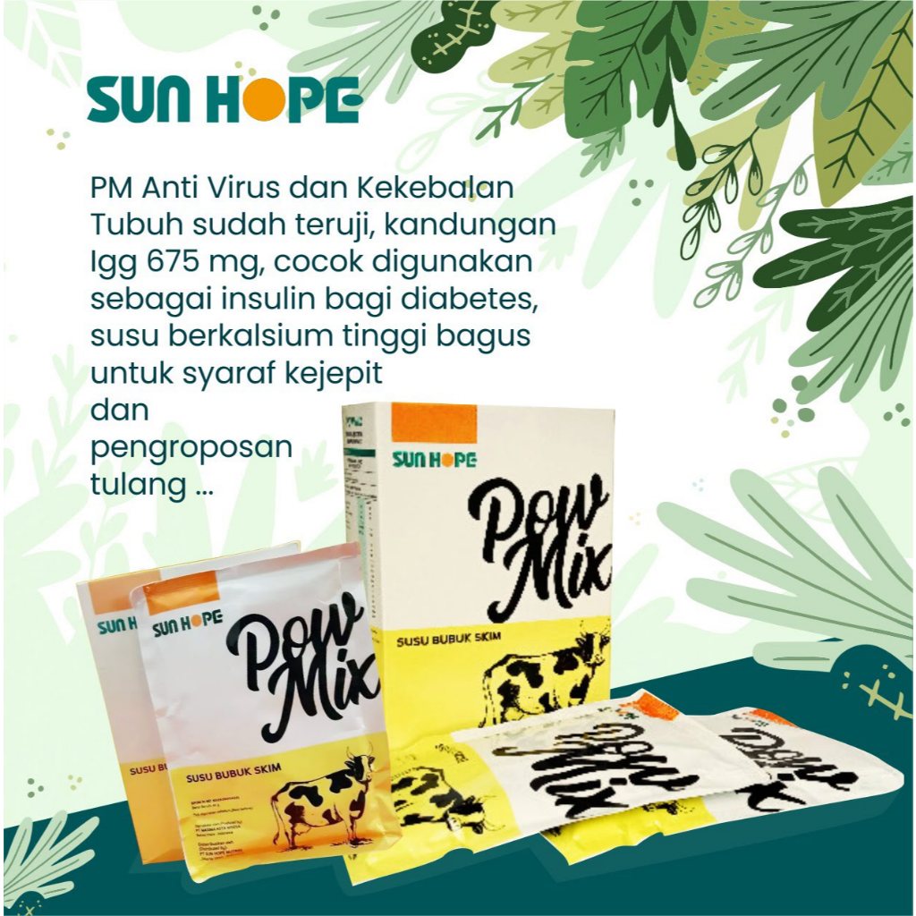 Sun Hope Pow MixSusu bubuk tinggi Kolostrum imun booster