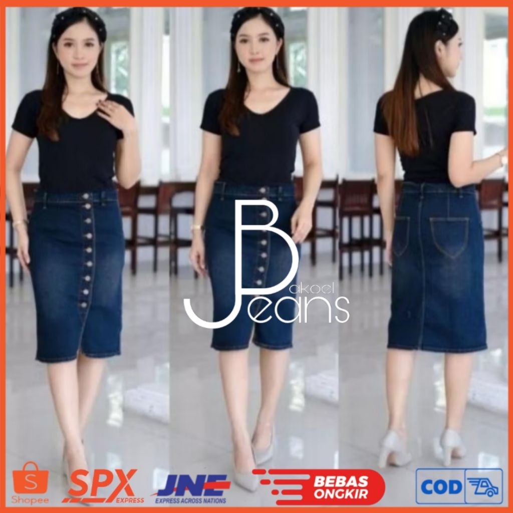 Rok Span 7/8 Jeans Stretch