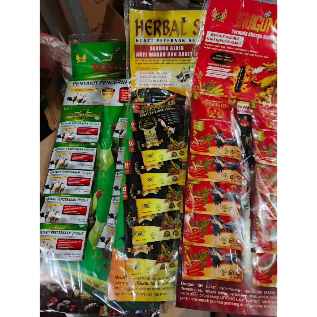 Jamu Herbal Sasana Ngapak Dragon SN, Monster Pro, Bima Power, Herbal SN, Magic SN, Super Rontok/Ront