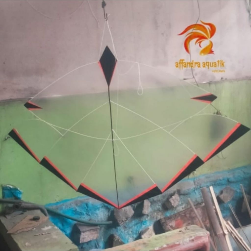 kerangka layangan papiran (full fiber) RAKIT SENDIRI