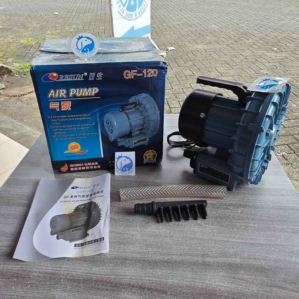 RESUN GF 120 GF120 POMPA UDARA HEAVY DUTY AIR PUMP BLOWER KOLAM WATER GELEMBUNG TAMBAK UDARA AERATOR