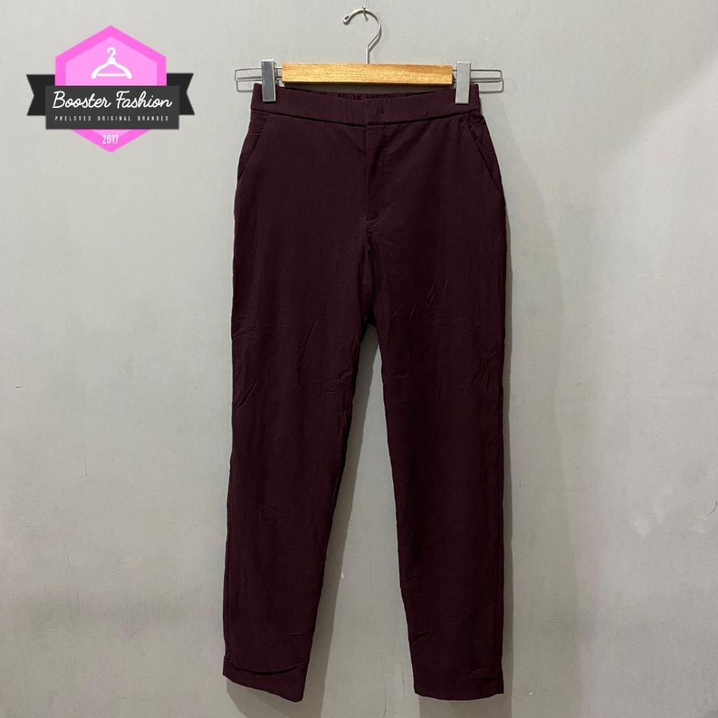 HEATTECH UNIQLO WARM LINED PANTS ORI MARRON SIZE M