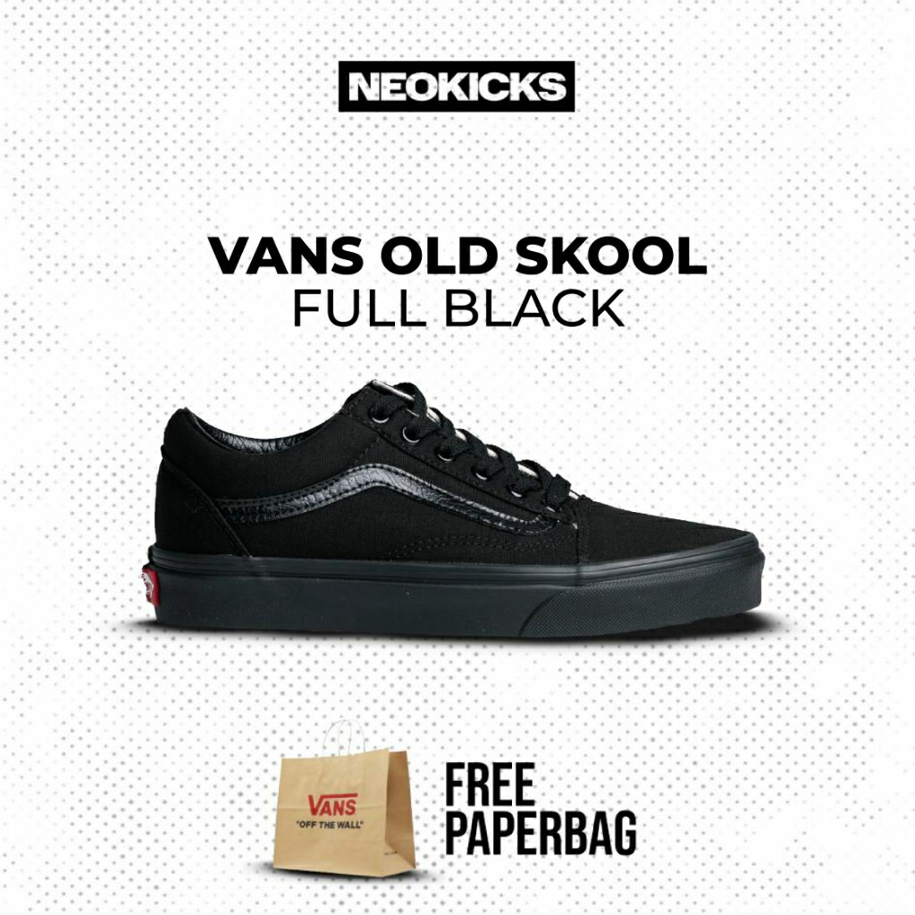 VANS OLD SKOOL - FULL BLACK | 100% ORIGINAL