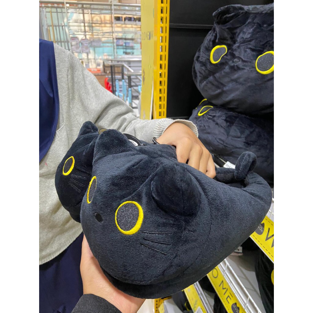 Sandal rumah Mr.Diy X OO MEOW KITTEN BLACK / sandal hotel me diy / sandal empuk