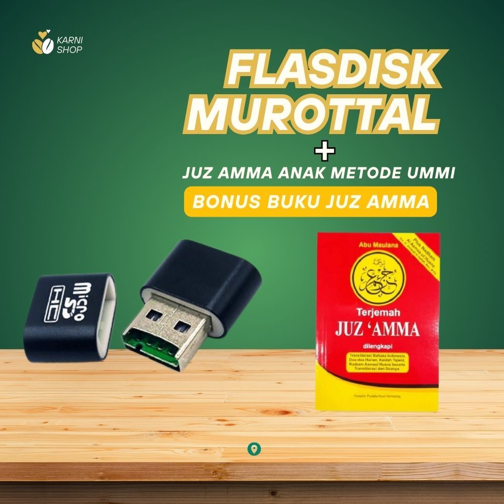 Usb Flashdisk Flash Drive untuk Speaker murottal  quran murotal alquran 30 juz Qori Anak + Juz amma 