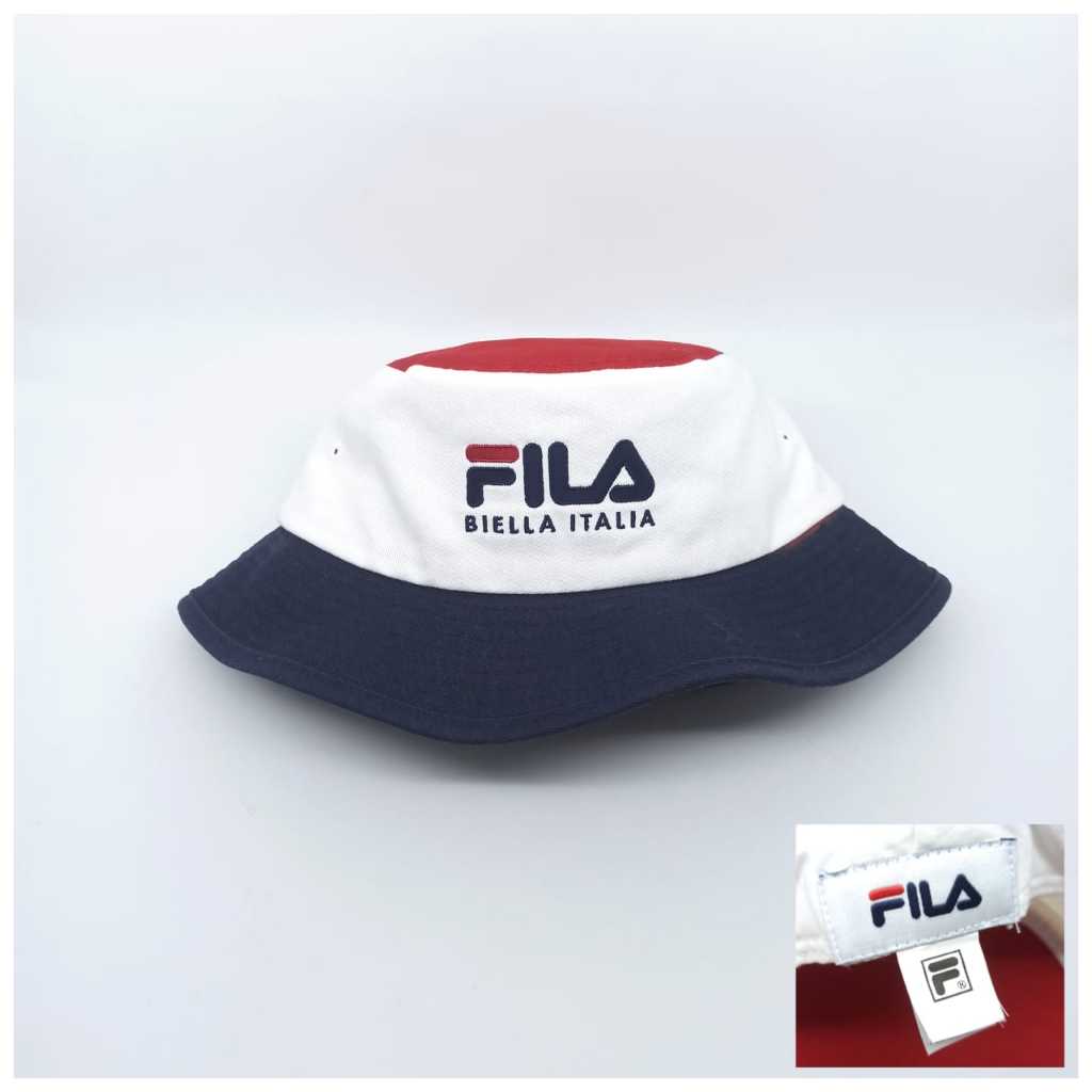 Topi Fila Bucket Hat 3 Colors Cap Second Preloved Original 005