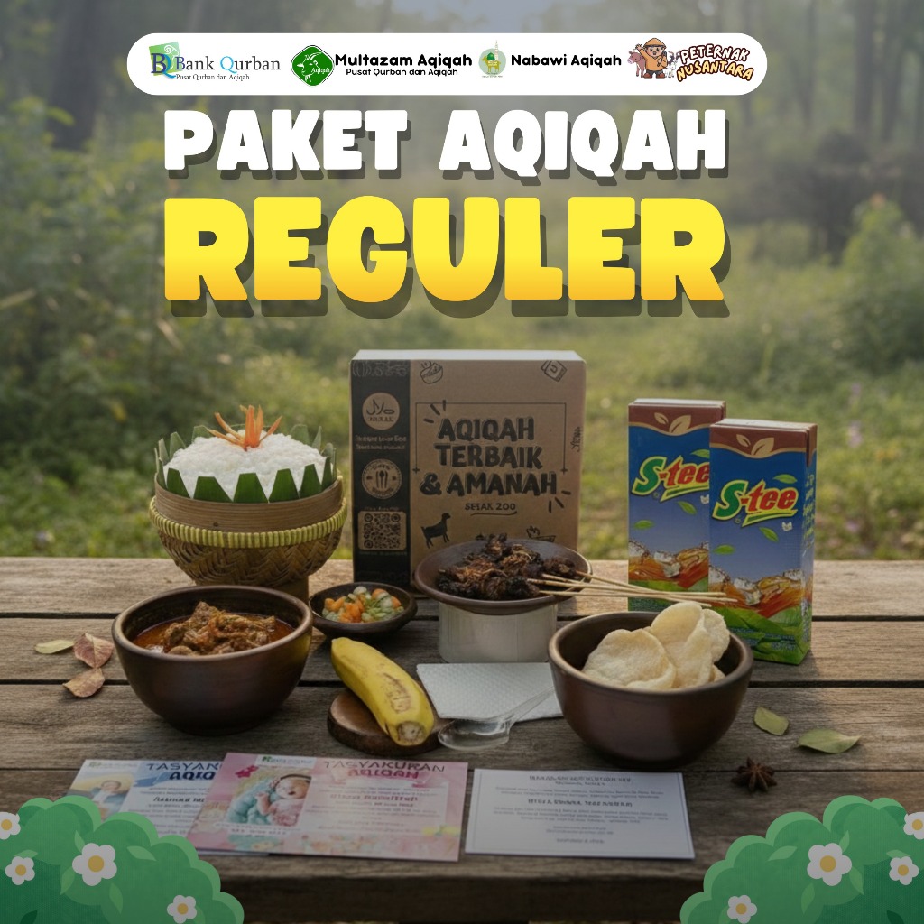 Paket Aqiqah Terbaik & Amanah 1 Ekor Kambing/Domba + Masak