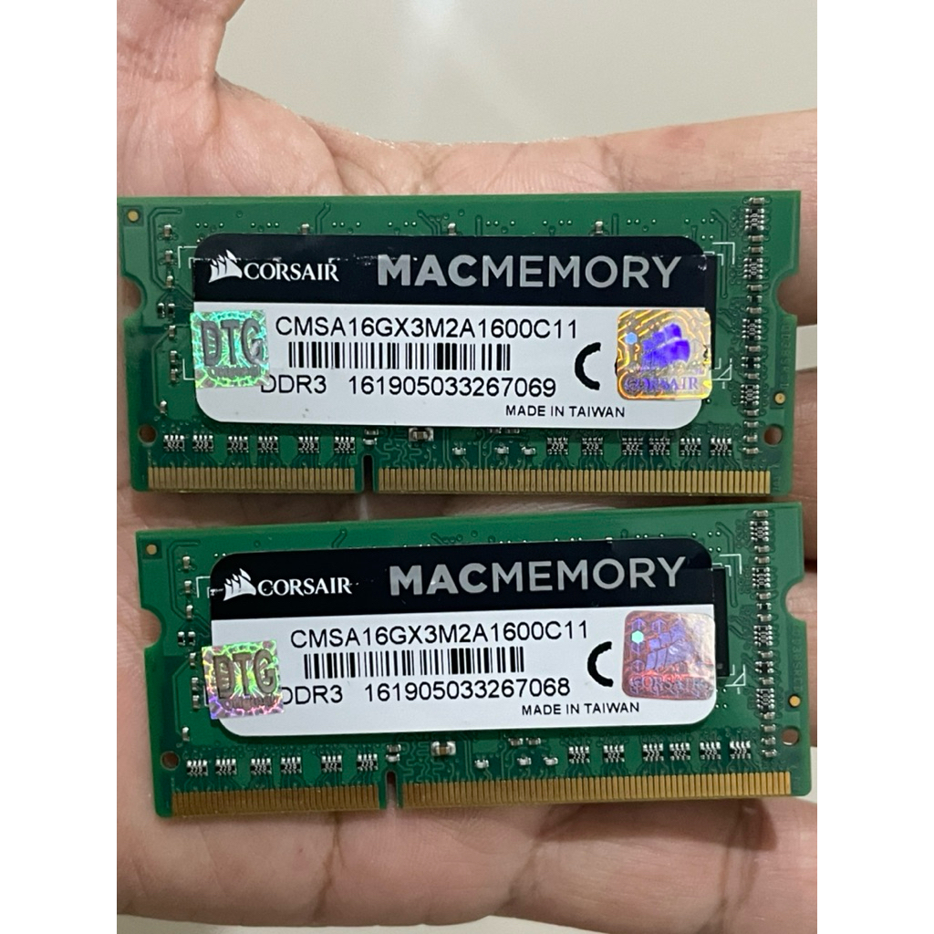 RAM DDR3 MACBOOK CORSAIR 2x8GB 16GB