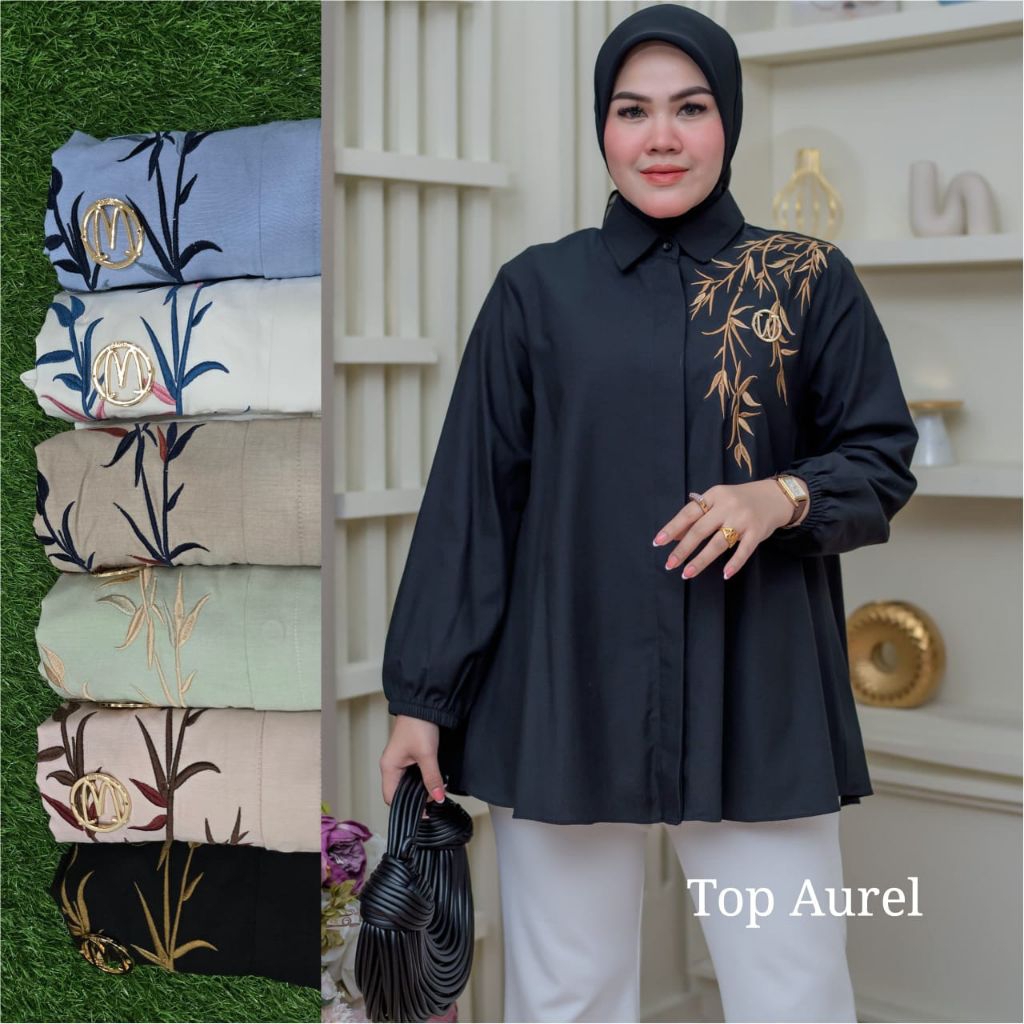 Top Aurel Winody Update Fashion Terbaru Winody Atasan Wanita Kekinian Hijab friendly Kemeja Wanita T