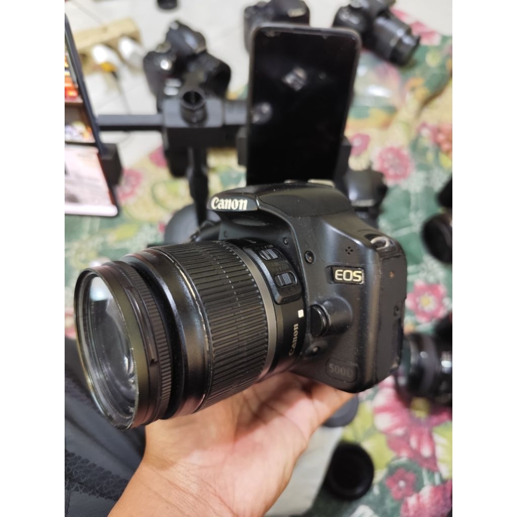 Canon EOS 500D + Lensa DSLR KAMERA MURAH BERGARANSI