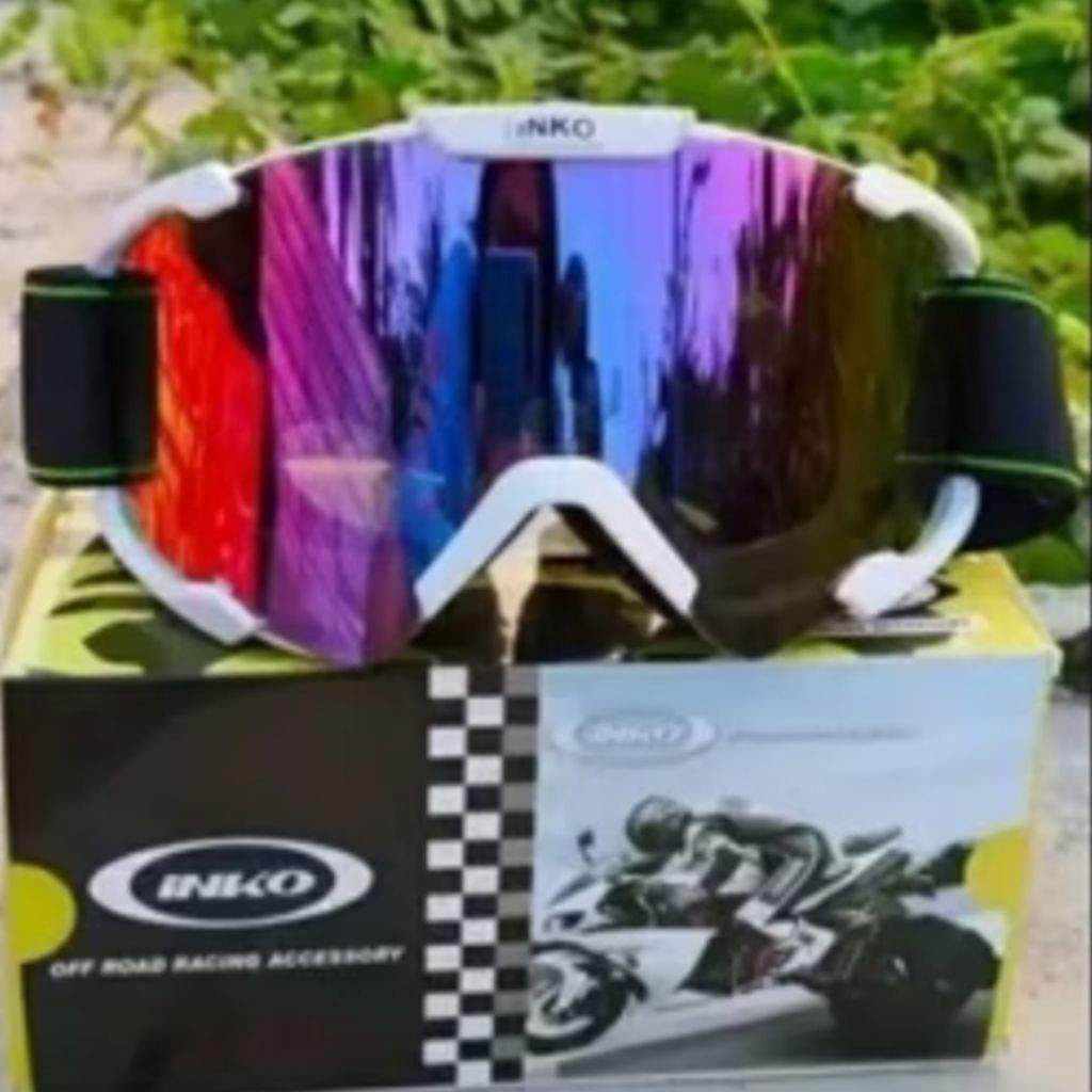 Kacamata helm cross inko jpx kaca helm gogle cross