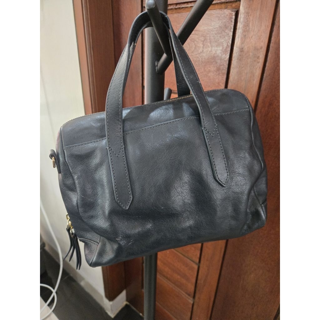 FOS*IL SYDNEY SATCHEL - MIDNIGHT NAVY (PRELOVED)