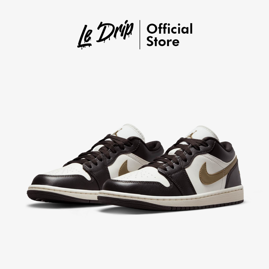 Nike Air Jordan 1 Low Sail Brown Mocha Shadow Brown Mocha Authentic