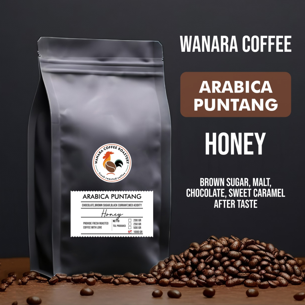 kopi biji arabika honey kopi 100% arabika puntang