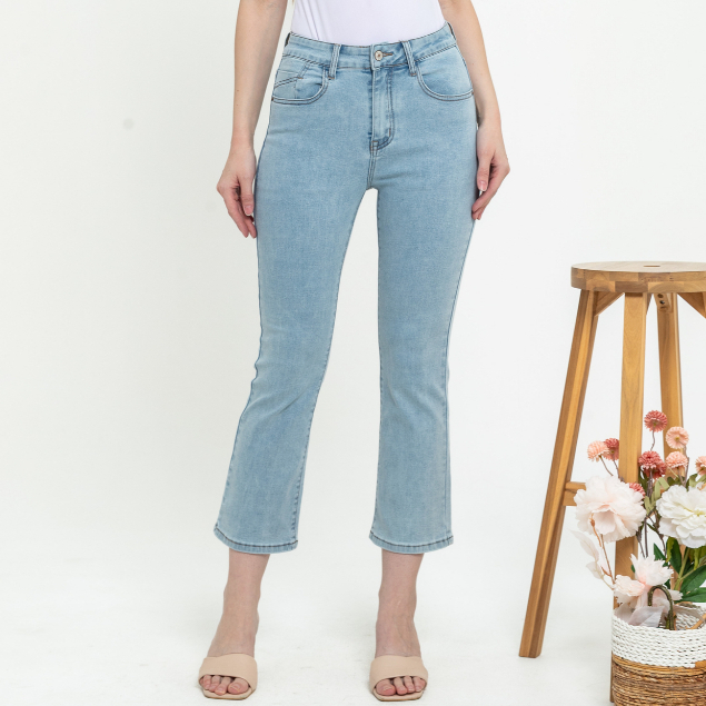 2023 Jeans - Celana Wanita Jeans Cutbray 7/8 C161 (CAP)