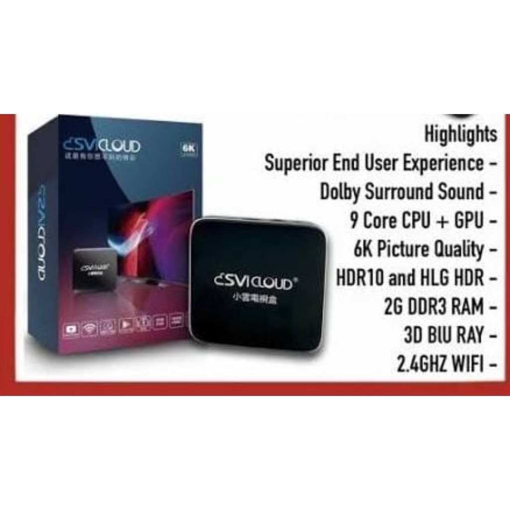 Stb android tv box svicloud 3s