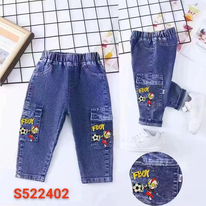 Celana Jeans Cargo Anak Cowok Import Umur 1-5 Tahun Celana Jeans Cargo Anak Cowok