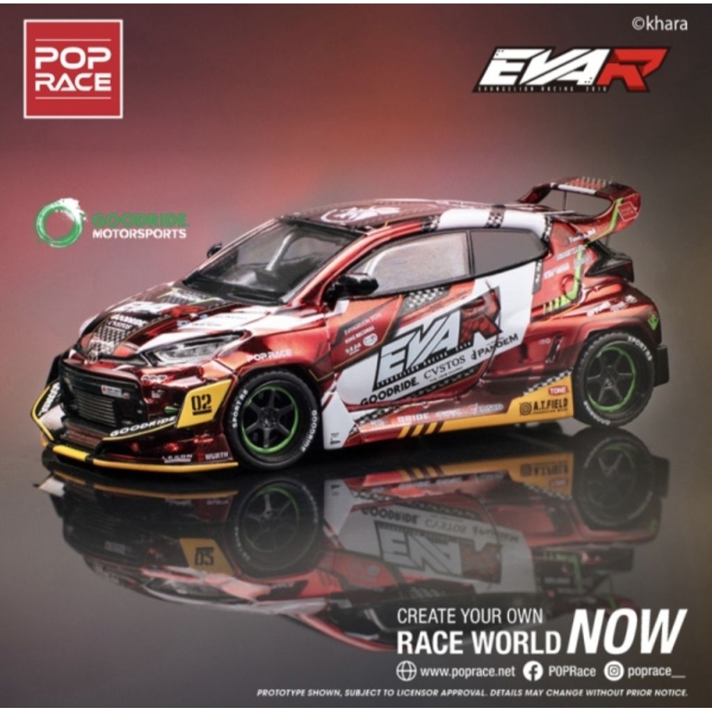 Pop Race Toyota GR Yaris Evangelion Red