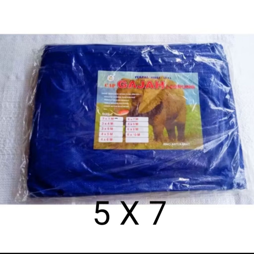 Terpal jadi Lembaran serbaguna ukuran 5 X 7 meter, terpal sakura