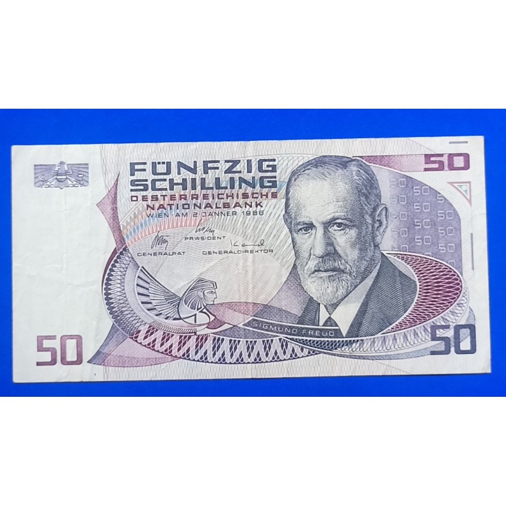 UANG KERTAS AUSTRIA 50 SCHILLING