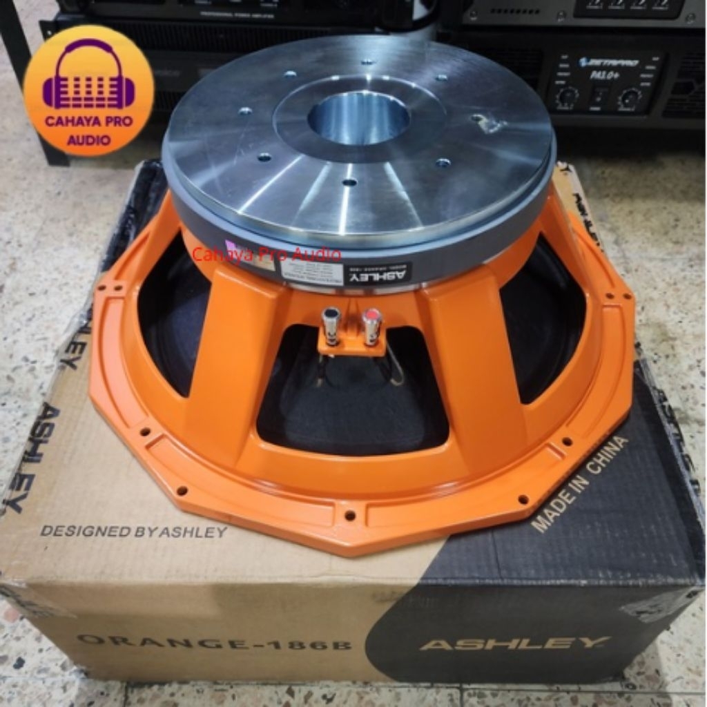 Speaker Ashley Orange - 186B Original Ashley Orange 186 B Speaker 18 Inch Voice Coil 6 Inch 1600 Wat
