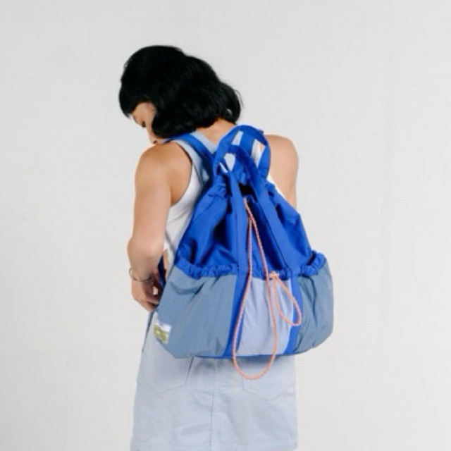 Onigiri Backpack Azure-Baby Blue - Tas Ransel Wanita