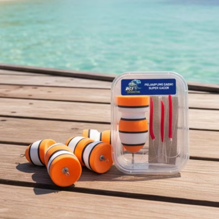 umpan sintetis Pelampung sabiki softlure untuk casting baby Gt talang cendro predator bulu ayam terb